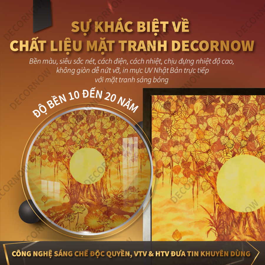 Top 5 Mẫu Tranh Trúc Chỉ Bồ Đề Bán Chạy Nhất 2023 8 Sự khác biệt về chất liệu mặt tranh.