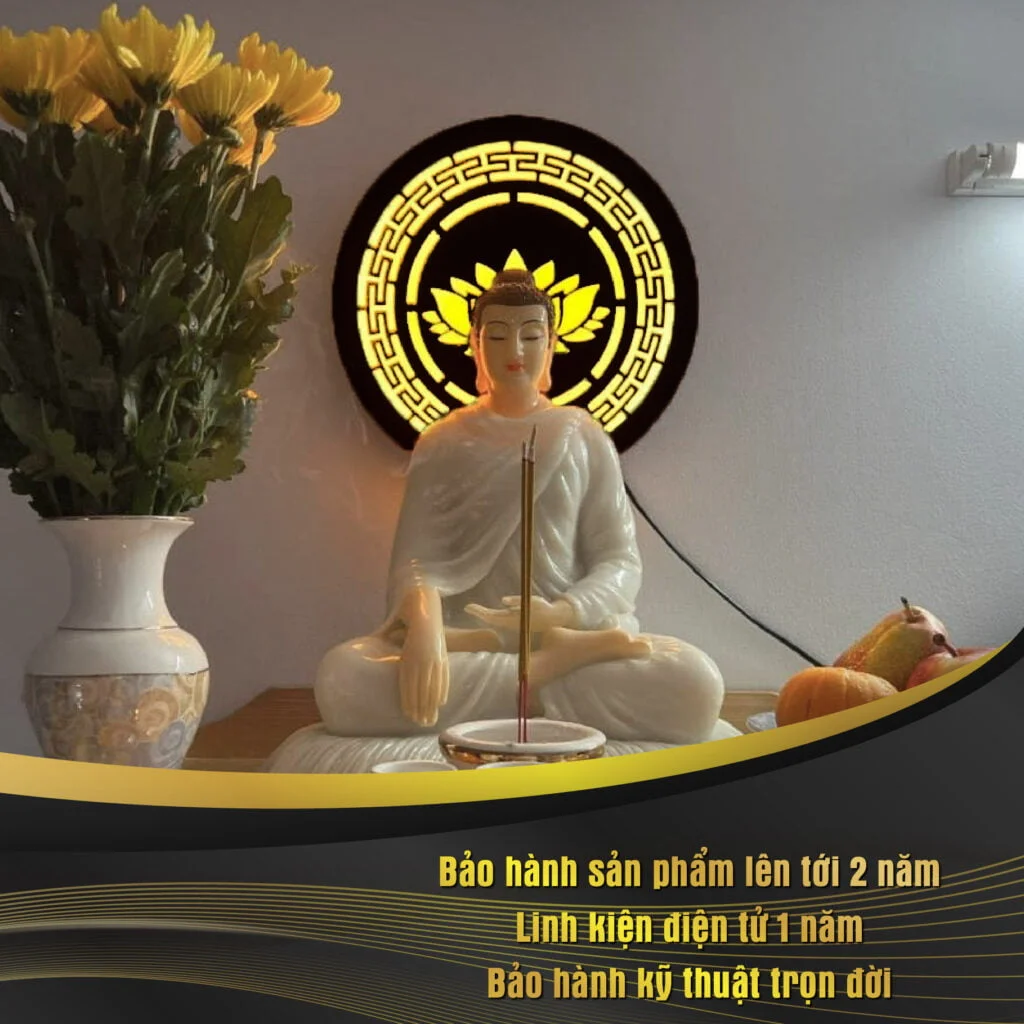 Tranh Đèn Hào Quang CNC Họa Tiết DECORNOW DCN-TCC5 6 Chính sách bảo hành