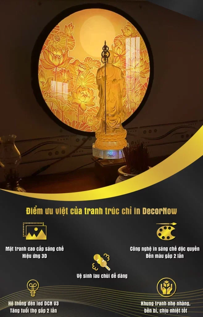 Điểm ưu việt của dòng Tranh Trúc Chỉ Tròn tại DecorNow