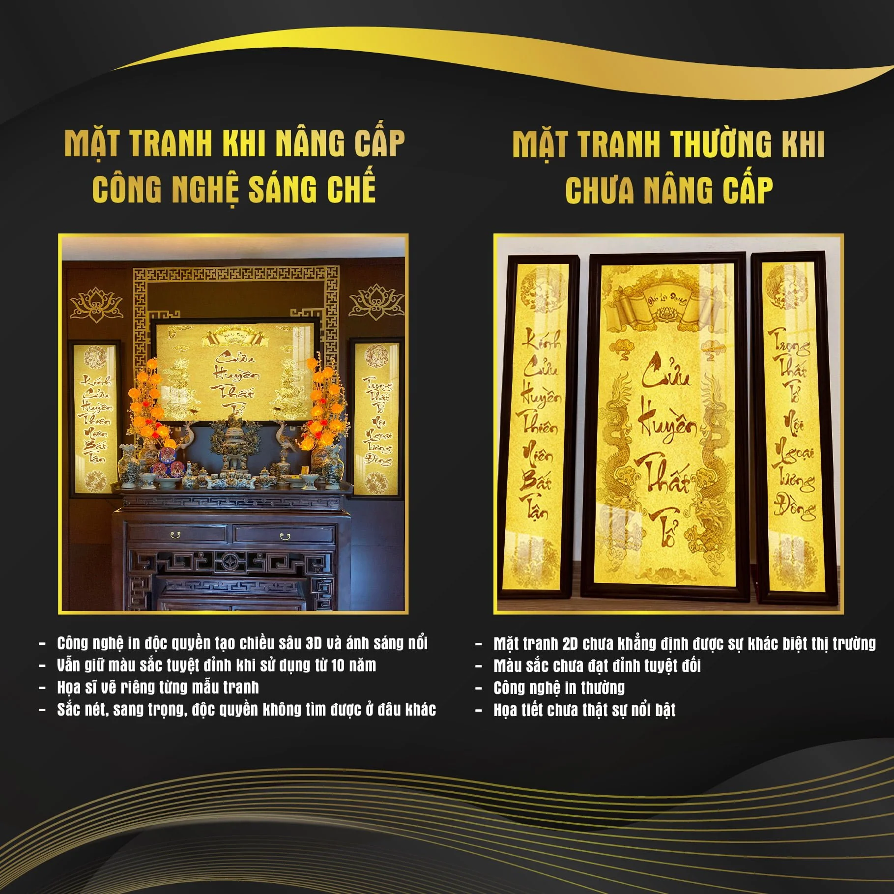 Liễn Thờ Cửu Huyền Thất Tổ In Trúc Chỉ DecorNow TC431 5 Mat tranh khi nang cap cong nghe sang che 01