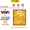 Tranh Trúc Chỉ In Đứng Chữ Phật Họa Tiết Sen Hạc Vân Trời DECORNOW DCN-TC513