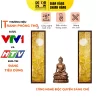 Tranh Trúc Chỉ In Đối Họa Tiết Trúc Trăng Sen DECORNOW DCN-TC189