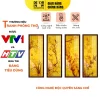 Tranh Trúc Chỉ In Đứng Bộ Tứ Quý Lan Mai Cúc Trúc DECORNOW DCN-TC278