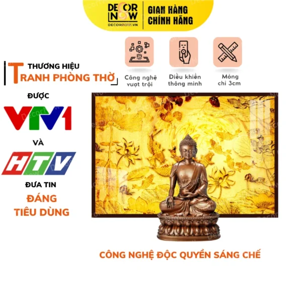 Tranh Trúc Chỉ In Ngang Họa Tiết Cửu Ngư Quần Hội DECORNOW DCN-TC82