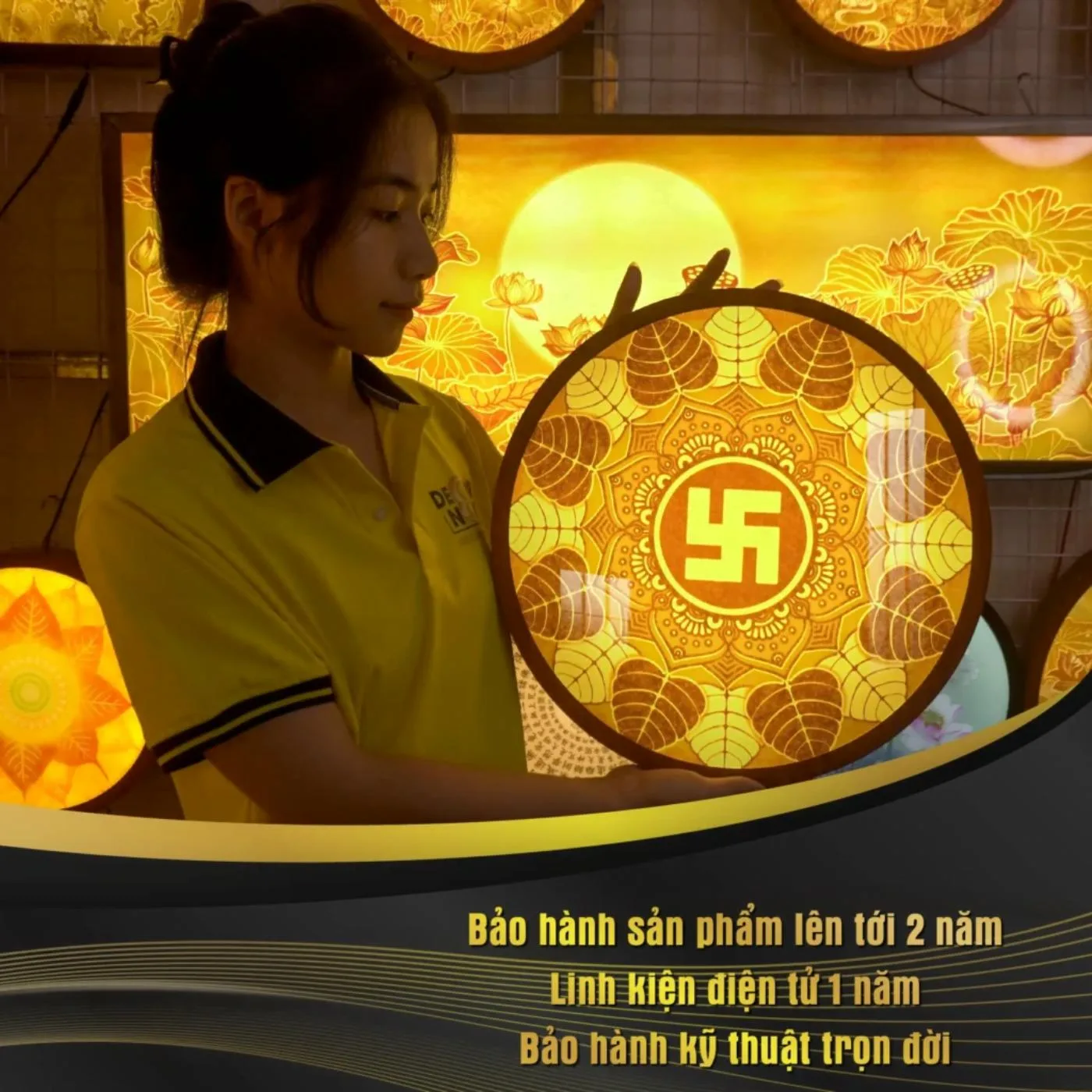 Chính sách bảo hành đèn trần trúc chỉ