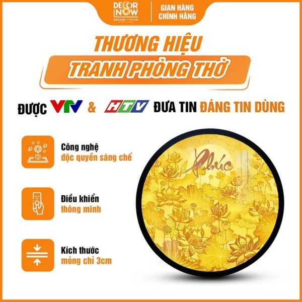 Đặc điểm nổi bật của tranh trúc chỉ in tròn chữ Phúc DecorNow TC549