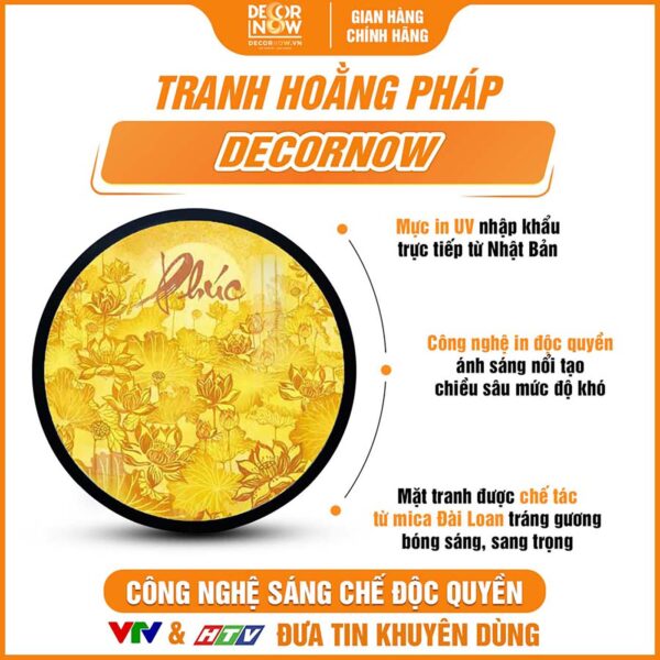 Điểm ưu việt của tranh trúc chỉ in tròn chữ Phúc DecorNow TC549