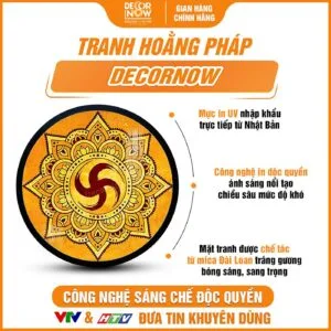 Điểm ưu việt của tranh trúc chỉ tròn chữ Vạn họa tiết Mandala TC222