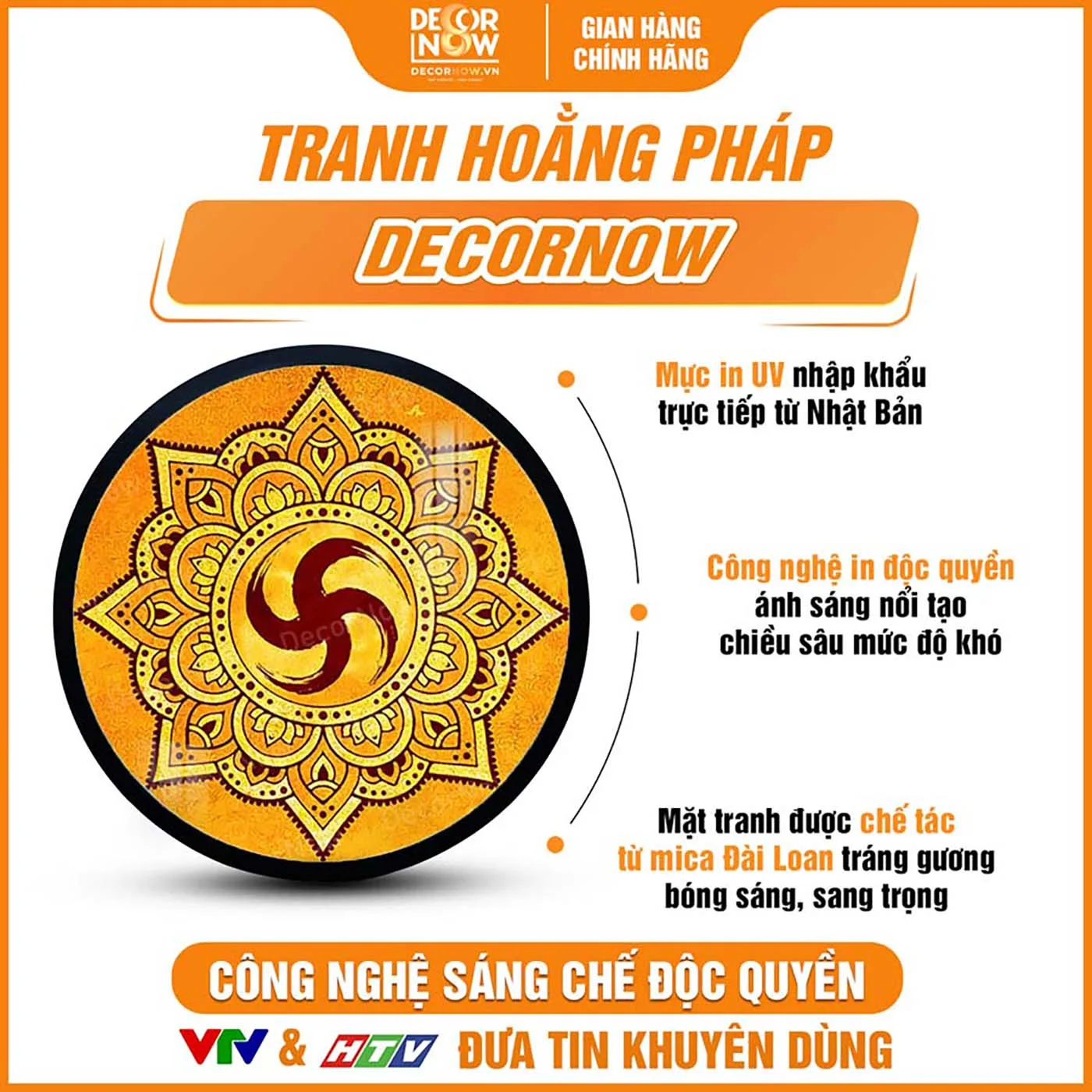 Điểm ưu việt của tranh trúc chỉ tròn chữ Vạn họa tiết Mandala TC222