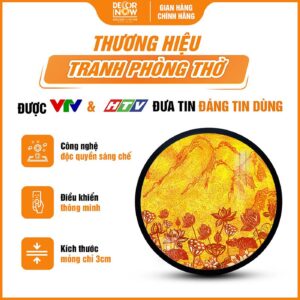 Giới thiệu chung về tranh trúc chỉ tròn sơn sen TC262