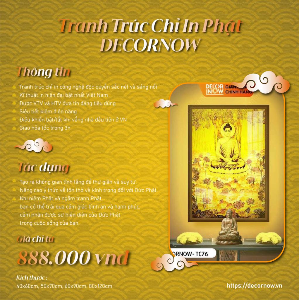 Kỳ bí những hiện tượng bí ẩn Phật giáo mà giới khoa học chưa thể lý giải! 2 Tranh trúc chỉ in DecorNow
