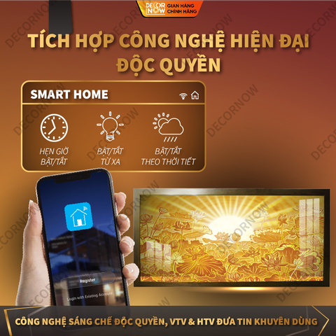 Công nghệ hiện đại được tích hợp trong tranh DecorNow