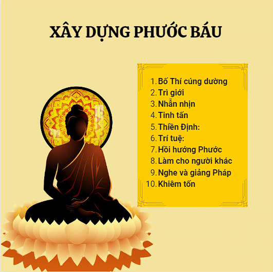 10 cách xây dựng phước báu cho người cạn phước. 