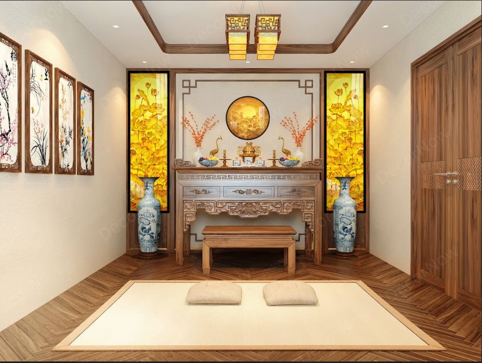 Top 5 Mẫu Tranh Trúc Chỉ Phòng Thờ Đáng Mua Nhất Trong 2023. 7 Combo tranh tròn và tranh đối hoa sen