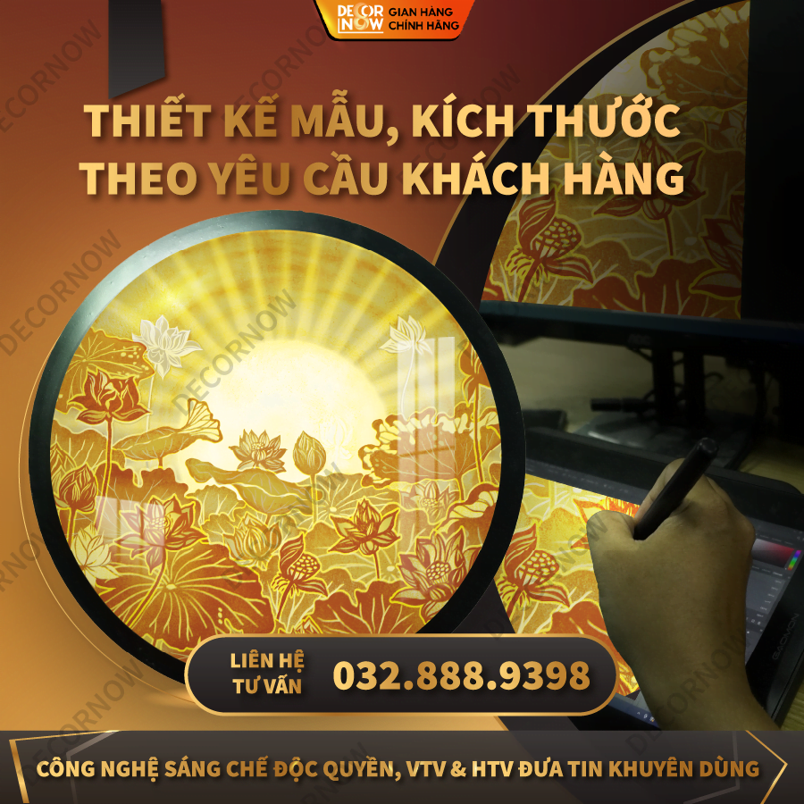 Thiết kế mẫu và kích thước theo yêu cầu của khách hàng