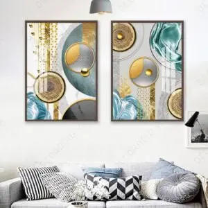 Tranh Treo Tường Tráng Gương Trừu Tượng Hình Học - DECORNOW T145