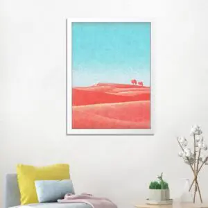 Tranh Treo Tường Canvas Đơn Sa Mạc Sơn Dầu - DECORNOW T153