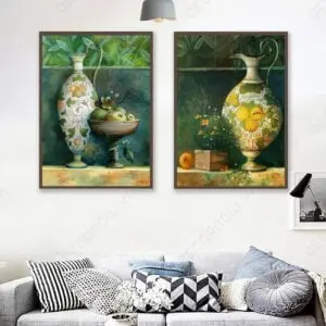 Tranh Treo Tường Canvas Bình Hoa - DECORNOW T54
