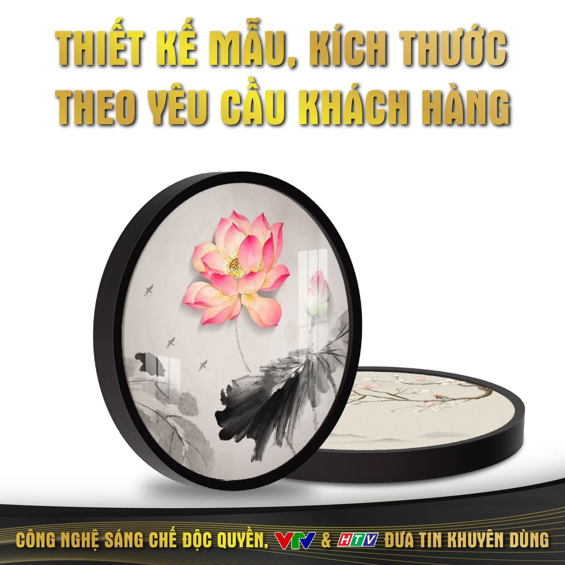 Tranh Đèn Hiện Đại In Tròn Chim Sẻ Hoa Anh Đào DECORNOW DCN-TC399 8 thiet ke theo yeu cau 01 6