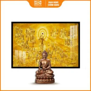 Thumbnail tranh trúc chỉ in ngang mười phương chư Phật DecorNow TC336