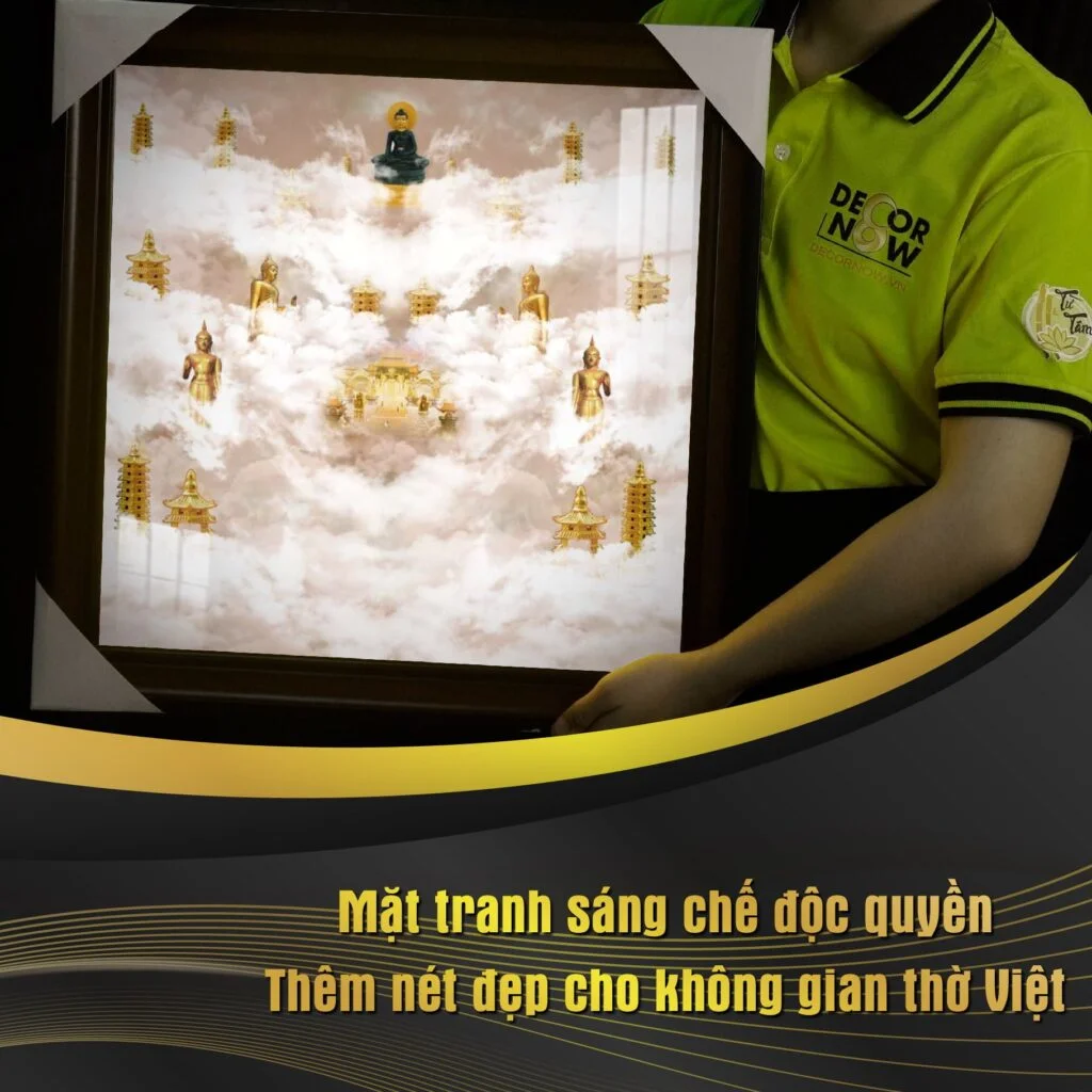 Tranh Đèn Hiện Đại In Tròn Tranh Mây Trời Treo Phòng Thờ DecorNow HD75 16 Điểm ưu việt của dòng Tranh Mây Trời tại DecorNow
