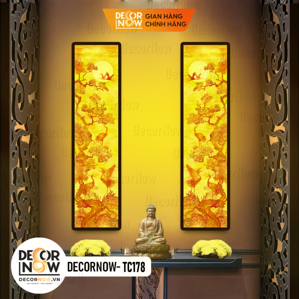 Top 10 Bộ Tranh Trúc Chỉ Đối Được Nhiều Gia Đình Yêu Thích Nhất 2023 11 Bộ Tranh Trúc Chỉ Đối In Chim Hạt DECORNOW DCN TC178