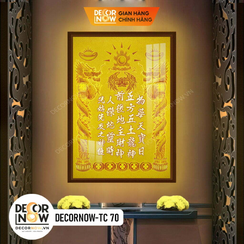 Tổng Hợp Những Mẫu Bài Vị Thờ Đẹp Cao Cấp Nhất 2023 9 Bài Vị Thần Tài Thổ Địa DECORNOW DCN TC70