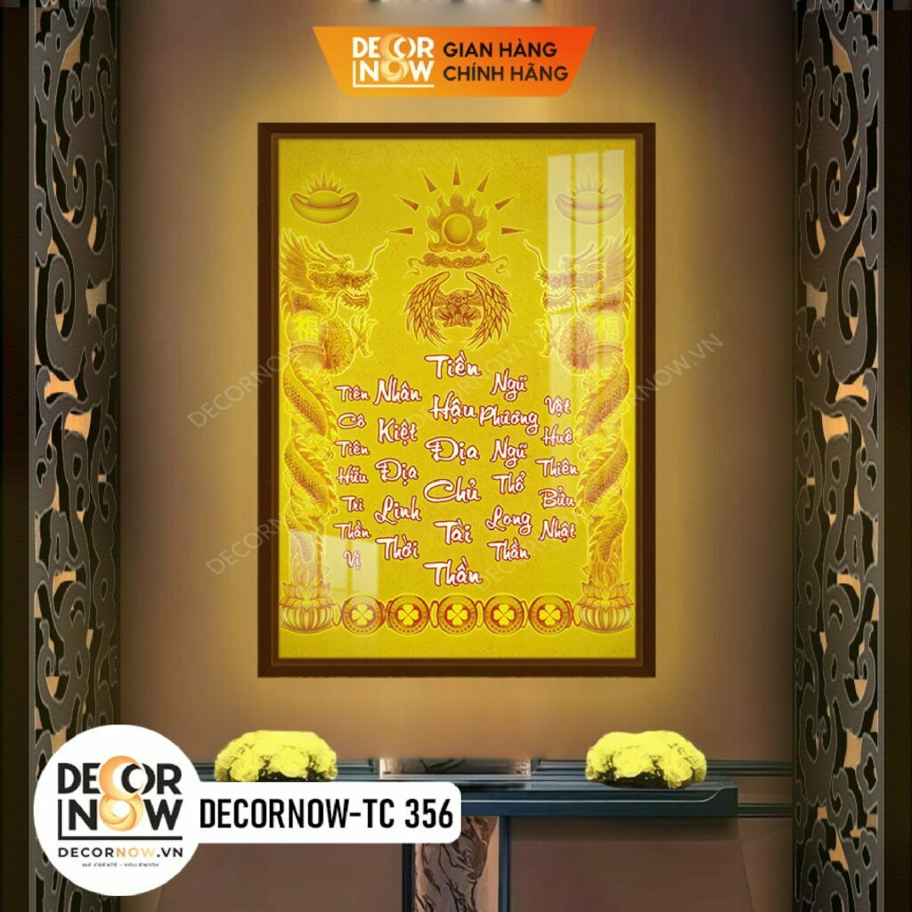 Tổng Hợp Những Mẫu Bài Vị Thờ Đẹp Cao Cấp Nhất 2023 10 Bài Vị Thần Tài Thổ Địa DECORNOW DCN TC356