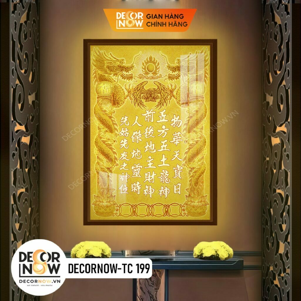Tổng Hợp Những Mẫu Bài Vị Thờ Đẹp Cao Cấp Nhất 2023 13 Bài Vị Thần Tài Thổ Địa DECORNOW DCN TC199