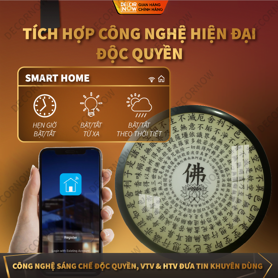 4 mẫu đèn hào quang Bát Nhã Tâm Kinh hợp mệnh thu hút tài lộc và may mắn 15 Công nghệ hiện đại