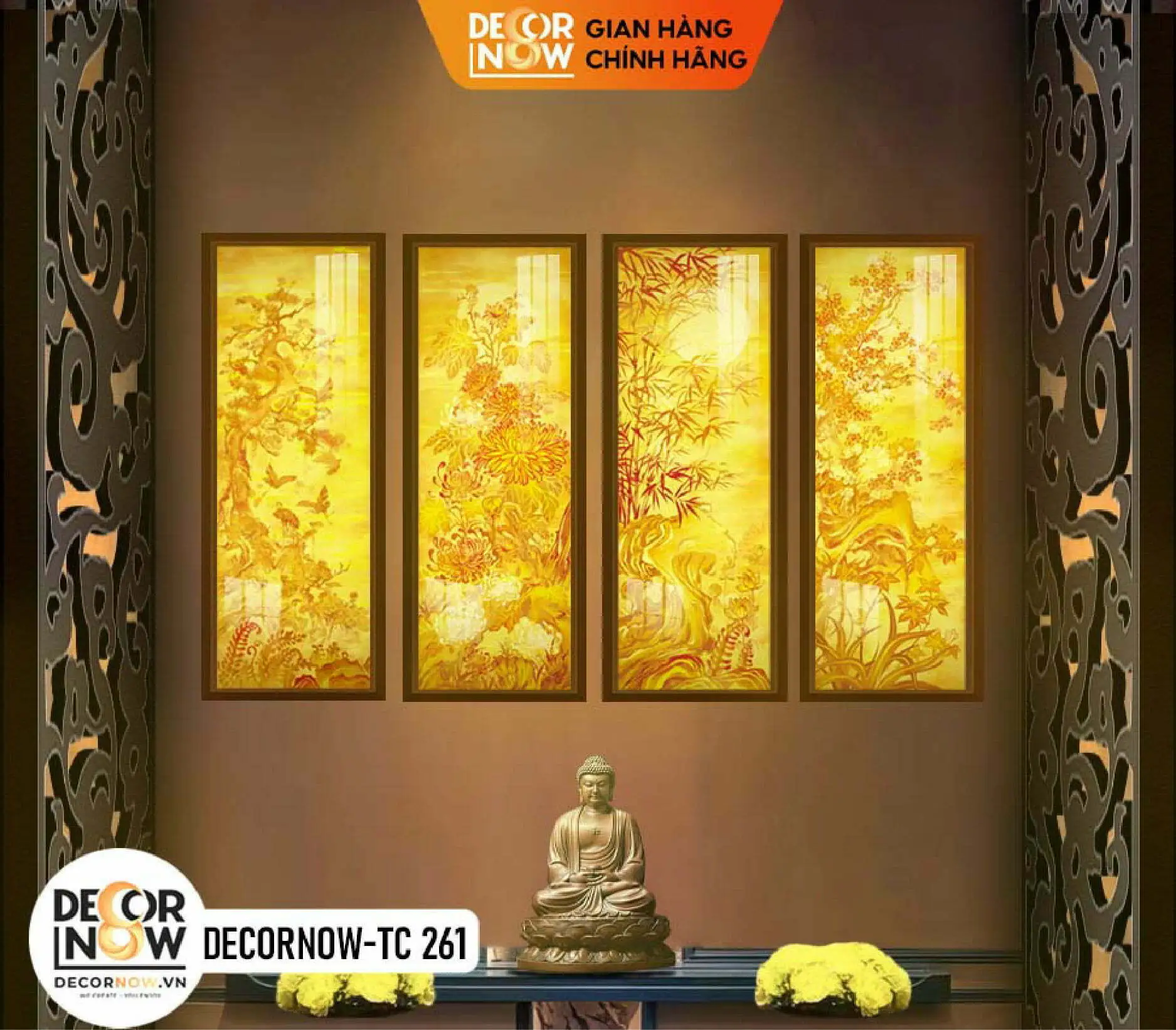 10 Mẫu Tranh Trúc Chỉ Cho Người Tuổi Dần 4 Tranh Trúc Chỉ Cho Người Tuổi Dần - Tứ quý - TC308