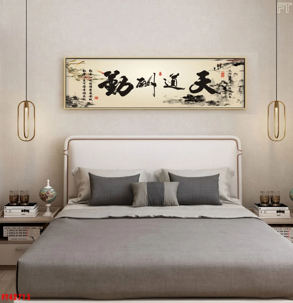 Cách bố trí tranh trang trí phòng ngủ đẹp và hiện đại 3 Cách bố trí tranh trang trí phòng ngủ đẹp thể hiện cá tính bản thân