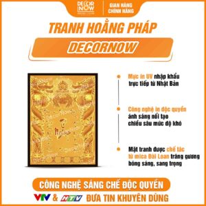 Bề mặt bài vị Tổ Nghiệp chữ Việt khảm vàng DecorNow TC439