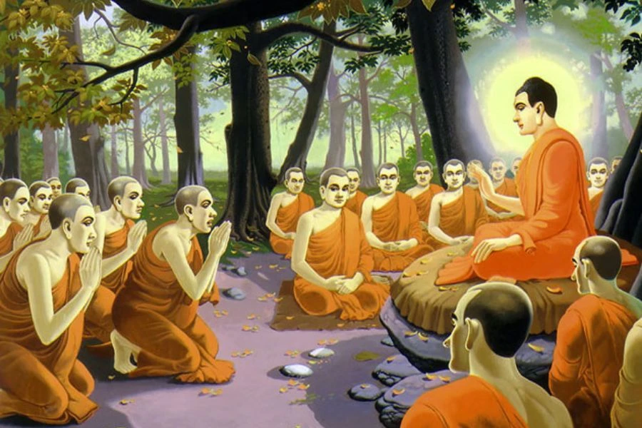 Đức Phật dạy các vị thiền sư Kinh Từ Bi sám hối