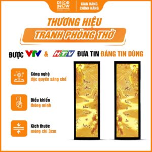 Giới thiệu chung tranh trúc chỉ in đối Phật và câu đối DecorNow TC427