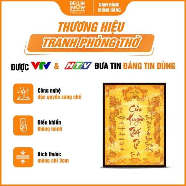 Giới thiệu chung về bài vị Cửu Huyền Thất Tổ chữ Việt khảm vàng DecorNow TC429