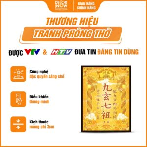 Giới thiệu chung về bài vị Cửu Huyền Thất Tổ họa tiết chữ Hán DecorNow TC428