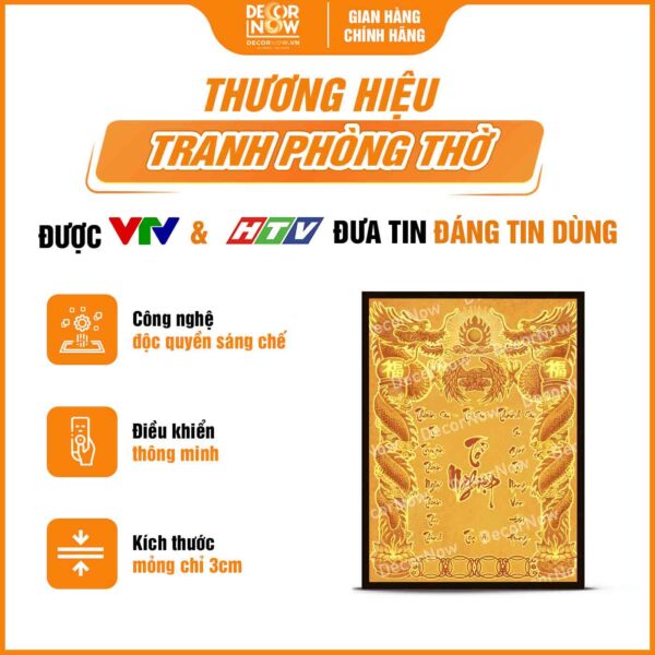 Giới thiệu chung về bài vị Tổ Nghiệp chữ Việt khảm vàng DecorNow TC439