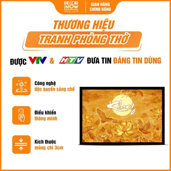 Tổng quan tranh trúc chỉ in ngang chữ thư pháp Khang DecorNow TC457