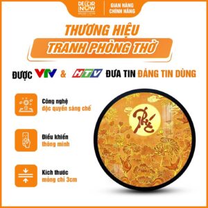 Tổng quan về tranh trúc chỉ tròn hoa sen chữ Phúc TC451