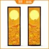 Tranh trúc chỉ in đối sen trăng DecorNow TC444
