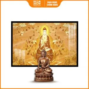 tranh trúc chỉ in ngang Phật Dược Sư Lưu Ly DecorNow TC455