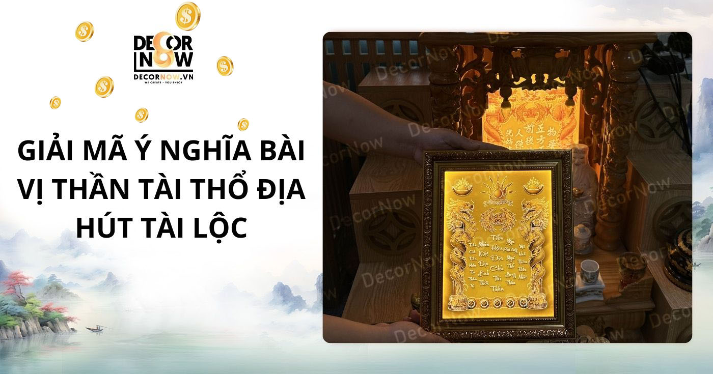 Ý nghĩa bài vị thần tài thổ địa hút tài lộc
