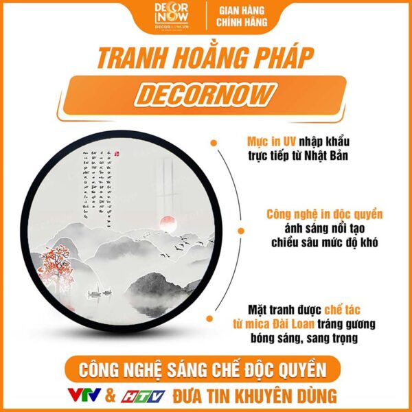 Bề mặt tranh đèn hiện đại tròn Chú Dược Sư Lưu Ly Quang Vương Phật TC470