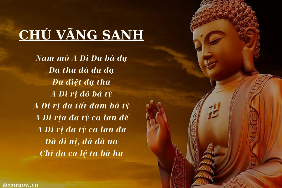 Kinh văn Vãng Sanh Thần Chú phiên âm tiếng Phạn, tiếng Việt