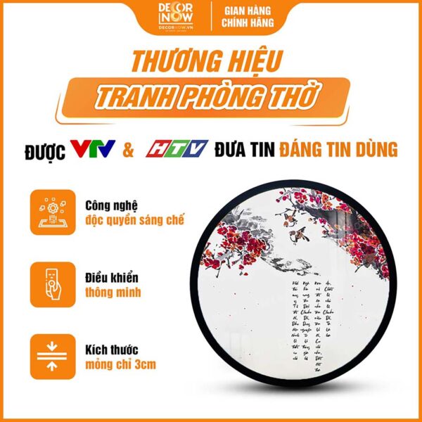 Tổng quan về tranh đèn hiện đại tròn Phật Mẫu Chuẩn Đề Vương Bồ Tát TC471