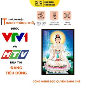 Tranh Đèn Hiện Đại In Đứng Mẫu Phật DECORNOW DCN-HD15