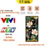 Tranh Đèn Hiện Đại In Đứng Mẫu hoa sen và cá vàng DECORNOW DCN-HD76