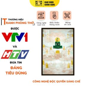 Tranh Đèn Hiện Đại In Đứng Họa Tiết Mây Trời DECORNOW DCN-HD796