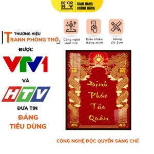 Bài Vị Định Phúc Táo Quân Màu Đỏ DECORNOW DCN-TC494